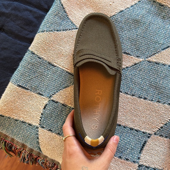 Rothy’s olive green driver loafers - only worn once - Picture 3 of 5